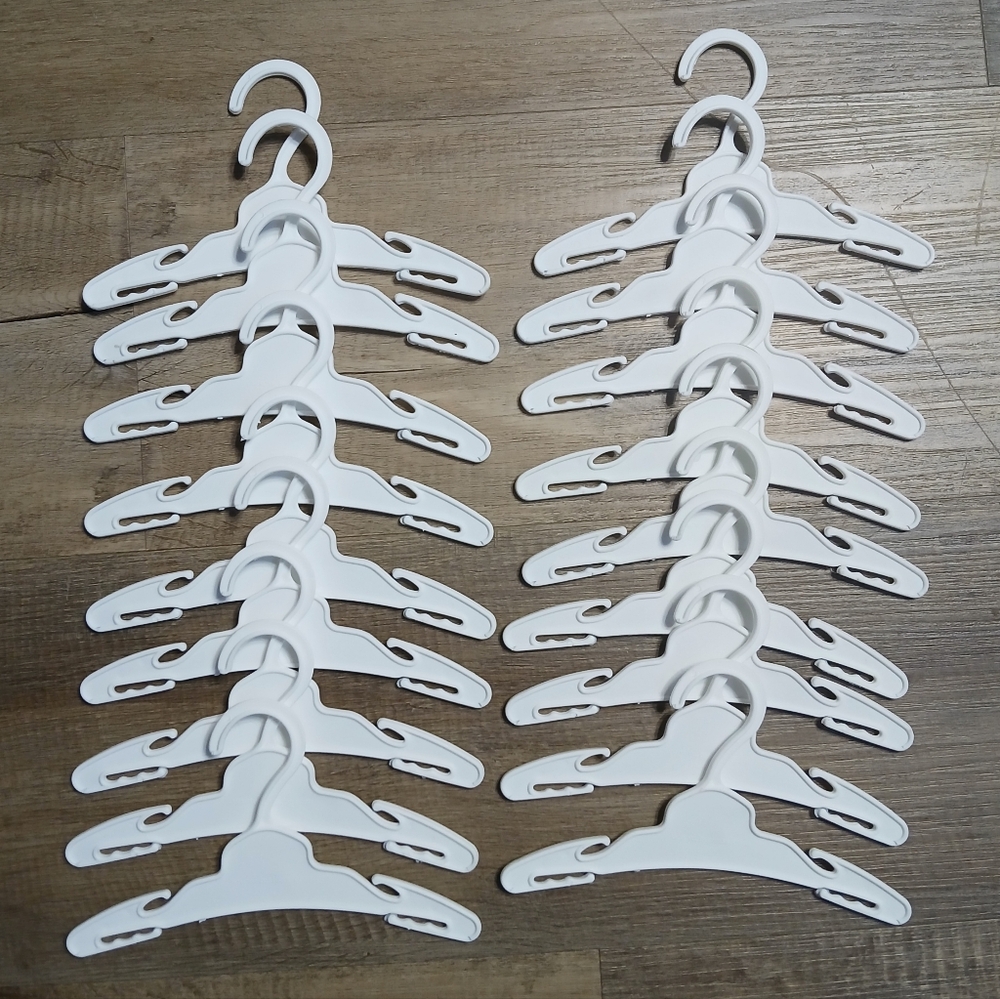 Vintage Lasioux Plastic Toy Doll Clothes Hangers Lot of 18 American Girl Doll